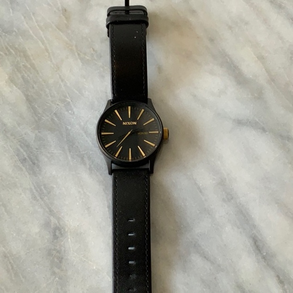 Nixon Black and Gold Men's Watch